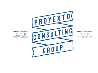 Proyekto Consulting Group design flat logo typography