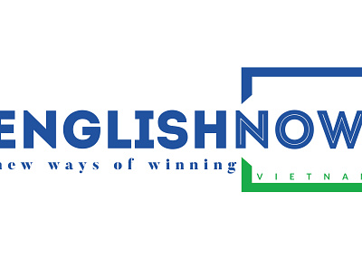 ENOW logo (Vietnam) branding design flat logo