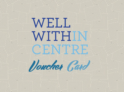 Well Within Center Voucher Card branding design flat logo