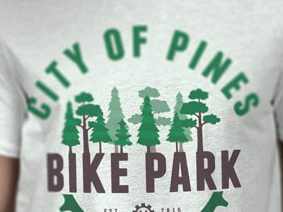 City of Pines shirt design branding design logo