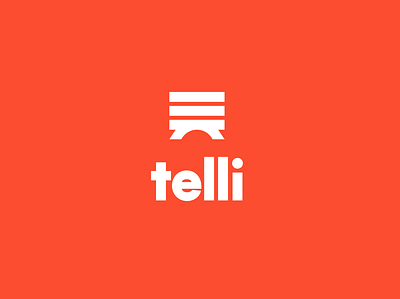 Telli Brand Logo branding film logo logotype movie startup tv