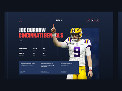 NFL Draft Review 2020 2020 analysis design draft football gridiron nfl nfl design picks product review teams typography ui ui ux website