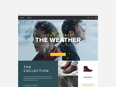 Geox Amphibiox 2014 2014 amphibiox design geox interactive interface shoes stinkdigital ui ux weather web design