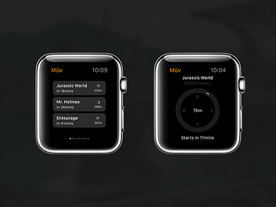 iWatch Film App app apple watch design film interactive ios iwatch movies ui ux watch
