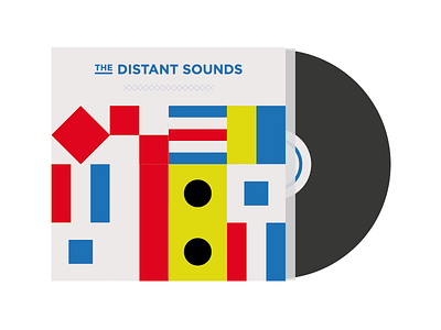 The Distant Sounds - LP Cover album artist band bright colors colours cover flags music nautical pl record sea