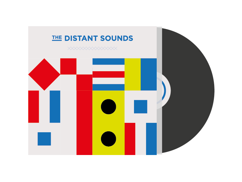 The Distant Sounds - LP Cover by Francisco Seiz on Dribbble