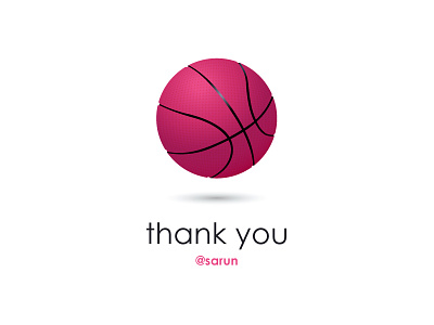 Thank you :) debut dribbble invite thank you