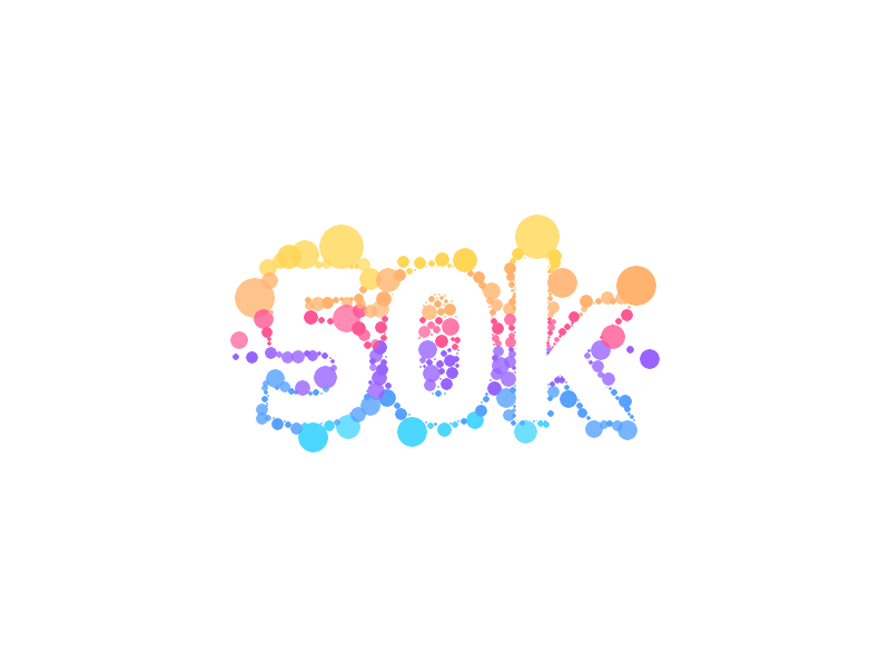 Loved by more than 50k companies 50k animation bokio bookkeeping bubbles celebrations customer satisfaction customers design free illustration