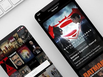 Movie Search App animated splash animation card ui design freebie ios iphone xs mobile ui movie movie app movie art movie poster movie search prd principle principleapp principleformac search ui ux