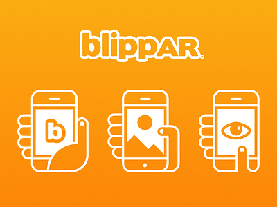 Blippar Augmented Reality Icons (see attachments) augmented reality blippar btf icons illustration poster