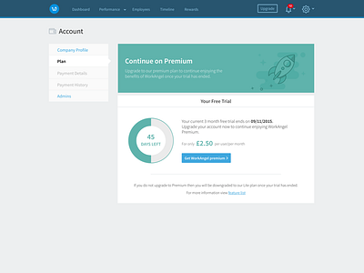 WorkAngel Premium Plan Page