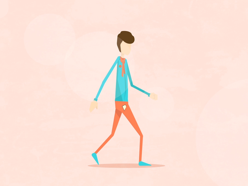 A boy walk and phone after effects animated animation boy character fun gif illustrator phone photoshop