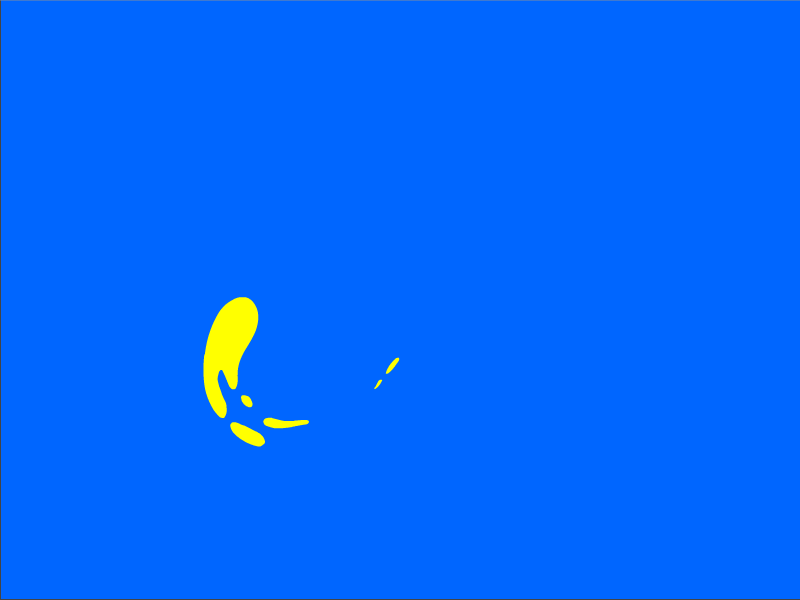 Fluide Shape after effect animate cc animation blue frame frame by frame motion motion design shape yellow