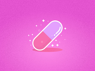 PILL illustration meds pill pink practice vector