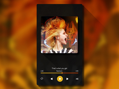 Music Player Concept clean concept design flat graphic minimal mobile music player ui web