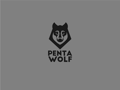 PENTA WOLF animal branding concept design graphic design identity logo mark minimalist wolf