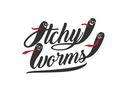 Itchyworms branding design graphic design identity logo