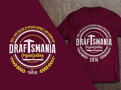 Draftsmania Shirt Variation 1 design graphic design layout shirt