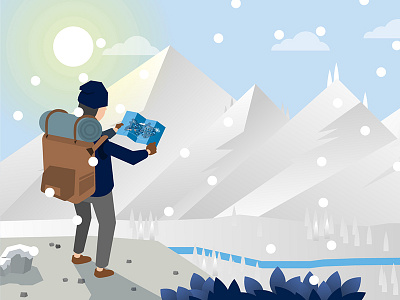 Winter Hike! explainer hike illustration video winter