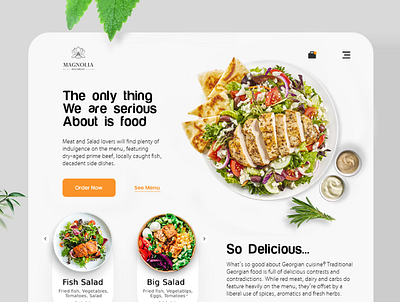 Food Delivery & Restaurant Landing Page food delivery website landing page restaurant website restoran landing page website