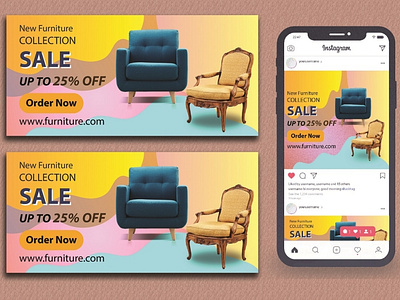 Banner Template for Furniture Sale