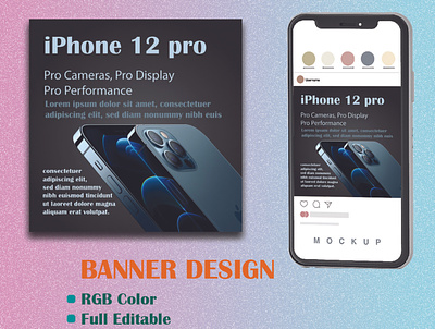 Banner Design ads ads banner banner banner design branding design facebook facebook ads facebook cover instagram instagram ads instagram post iphone social media social media ads social media template template typography web banner web template