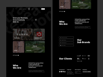 Fase Creative - Creative Agency Website Design agency creative ui design web design
