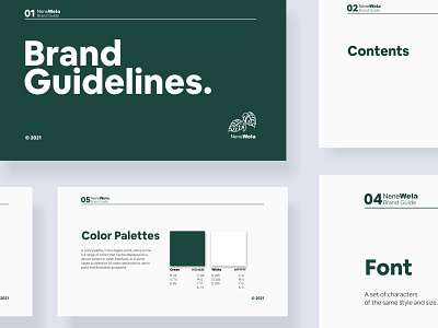 NeneWela - Brand Guidelines Design brand guidelines branding graphic design typography