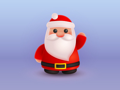 santa claus 3d character christmas design drowing graphic design happy new year illustration merry christmas merry xmas red santa santa claus vector