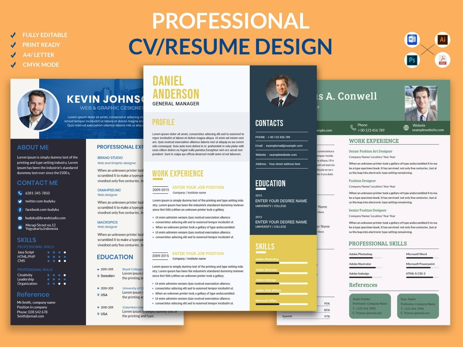 Professional Corporate and infographic Resume/CV design by Fathema ...