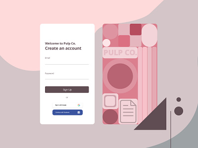 Sign Up - Daily UI #002 001 100daysofui app dailyui design graphic design interface interfacedesign paper signup ui uidesign uiux ux uxdesign uxdesigner uxui