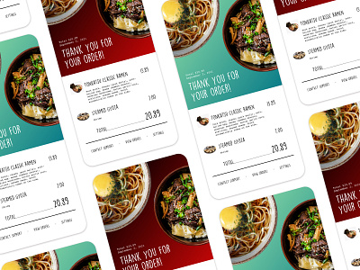 Email Receipt - Daily UI #017 app daily dailychallenge dailyui design dribbbler dribbblers email emails food interfacedesign ramen receipt takeout ui uidesign uiux user experience ux uxdesign