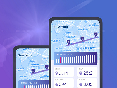 Location Tracker - Daily UI #020 app challenge daily dailychallenge dailyui design dribbbler dribbblers interface interfacedesign location miles running tracker ui uiux user experience ux uxdesign