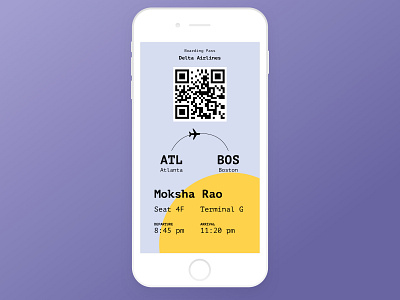 Boarding Pass - DailyUI #024