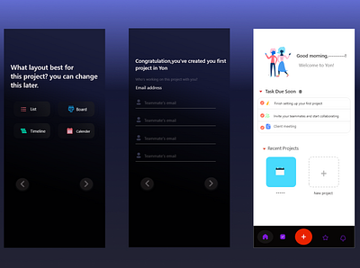 Task Management app adobe xd app app design art behance black branding date design dribble figma illustration project management typogaphy ui ux ux design uxdesign vector website design