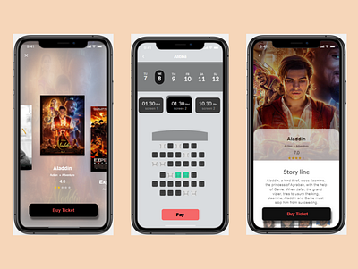 Ticket booking app app design art behance black daily ui design dribble figma illustration ios ios app logo ui ui ux ui design uidesign ux uxdesign web webdesign