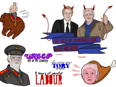 UK Politics (mainly) Inspired Tattoo Board