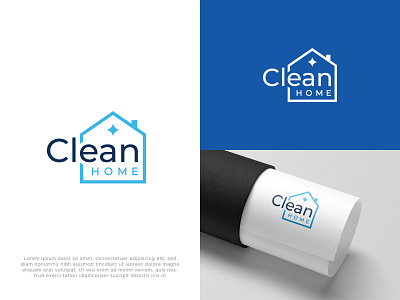 Company selling home cleaning products  logo design.