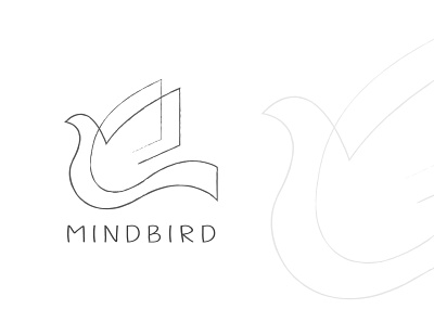 MindBird creative logo custom logo designs eye catchy logo hand drawn logo logo design minimalist logo professional logo unique logo unique logo design