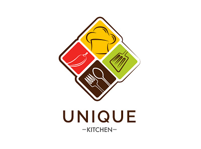 Unique Kitchen creative logo eye catchy logo flat logo iconic logo logo logo design modern logo professional logo unique logo unique logo design