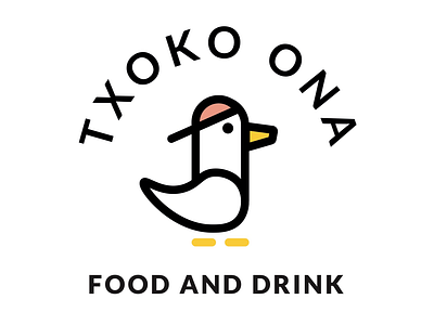 TXOKO ONA bar branding company design drink dunk food food and drink logo