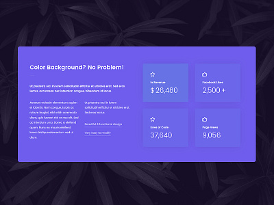 Animated counter web element animated counter design element gradient rounded shadow ui ux web