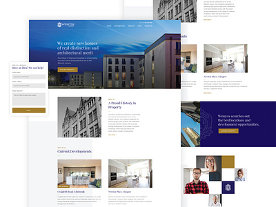 Wemyss - Homepage design for an investment company
