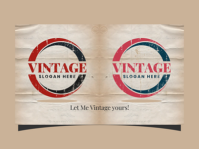 vintage brand circle coreldraw expensive grunge inkscape logo logo design red vintage
