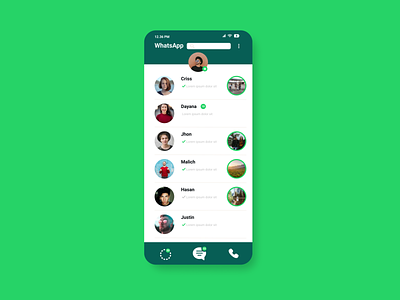 Whatsapp - UI Redesign Whatsapp Mobile Apps app apps design figma green mobile redesign tel ui uidesign uiux ux whatsapp whatsapp redesign