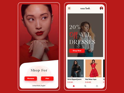 New look E-commerce App Redesign app design clothing brand design dribbble best shot fashion brand minimal trend trending trendy uidesign uidesing uxdesign