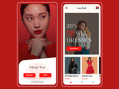 New look E-commerce App Redesign