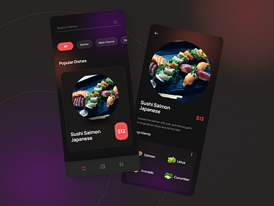 Menu & Payment App Design