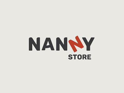 Granny Nanny branding design illustration logo minimal typography vector