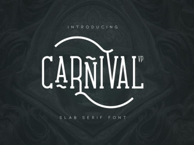 Carnival vp slab - latin & cyrillic brand bundle creative design font lettering logo serif slabserif typeface vector